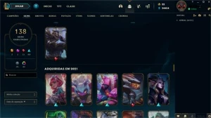 Conta lol - lvl 365 com 138 skins e mais! - League of Legends