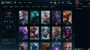 Conta lol - lvl 365 com 138 skins e mais! - League of Legends