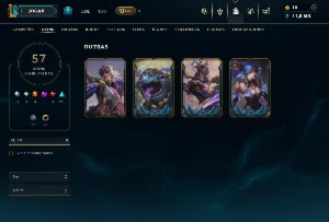Platina 4 com TODOS os Champs e 57 Skins - League of Legends LOL