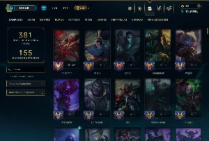 Platina 4 com TODOS os Champs e 57 Skins - League of Legends LOL