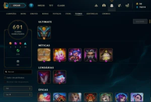 Conta League of Legends LOL