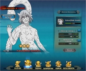 CONTA NARUTO ONLINE BR - 540K DE FORÇA - SERVIDOR 397 - Outros