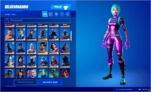 conta de fortnite S3 full, galaxy, minty, wonder, glow.