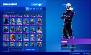 conta de fortnite S3 full, galaxy, minty, wonder, glow.