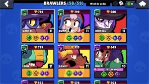 Conta Brawl Stars full e mais de 30 skins