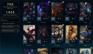 Conta LoL Platina IV Main JG E ADC - League of Legends