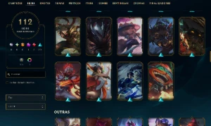 Conta De Lol Full Acesso  - Main Jungle E Mid - 112 Skins - League of Legends