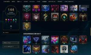 Conta De Lol Full Acesso  - Main Jungle E Mid - 112 Skins - League of Legends