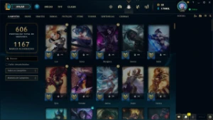 Conta League of Legends com mais de 500 skins LOL