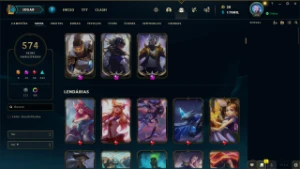 Conta League of Legends com mais de 500 skins LOL
