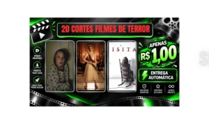 20 Cortes Filmes de Terror – Pack de Vídeos R$ 1,00 - Vídeos e Cortes Cortes Virais