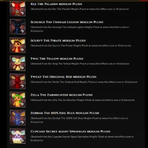 Conta Aq3d Com 12 Moglins, Guardian E Heromarts! - Adventure Quest World AQW