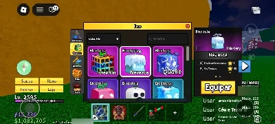 Combo Contas Blox Fruits Upadas - Roblox