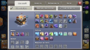 clash of clans cv11 full +1k500 gemas