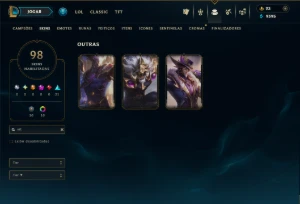 Bronze 4 com TODOS os Champs e 98 Skins (Mais de 300 Jogos) - League of Legends LOL