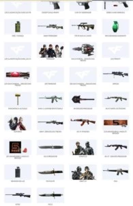 CONTA DE CROSSFIRE 5 VIPS E ALGUMAS ARMAS ESPECIAIS