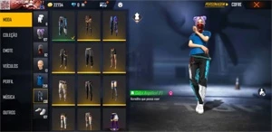 Conta free fire rara