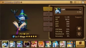 Reroll Summoners War lvl10 com Mage Water - Nana