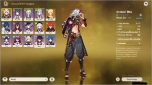 AR20 - CONTA COM ITTO+DILUC+QIQI - Genshin Impact