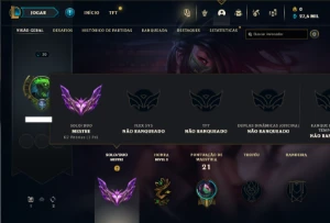 Mestre com 25 Champs e 13 Fragmentos de Skins - League of Legends LOL