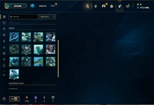 Mestre com 25 Champs e 13 Fragmentos de Skins - League of Legends LOL