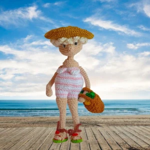 Papai Noel e Mamae Noel de férias Bichinhos de Croche (cada) - Artesanato e Personalizados