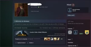 vendo conta STEAM LEVEL 26 5 ANOS PRIME COM CSGO PATENTE AK2
