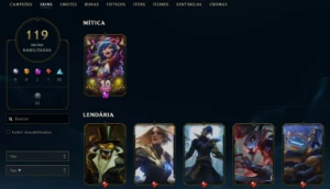 Conta League of Legends Full Acesso - 151 Champs e 119 Skins LOL