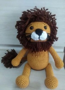 Amigurumi Leão em Crochê - Artesanato e Personalizados