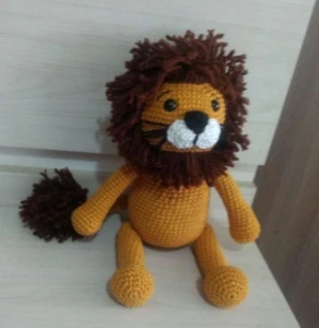 Amigurumi Leão em Crochê - Artesanato e Personalizados