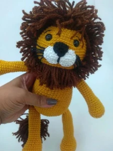 Amigurumi Leão em Crochê - Artesanato e Personalizados