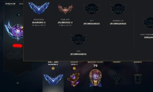 Conta Diamante Ii Solo Duo Mmr Alto - League of Legends LOL
