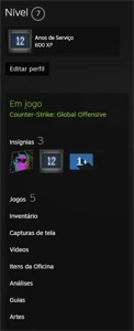 CONTA DE CS GO PRIME + MEDALHAS DE 10 E 5 ANOS - Counter Strike
