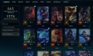Conta antiga - Todos os champs - League of Legends LOL