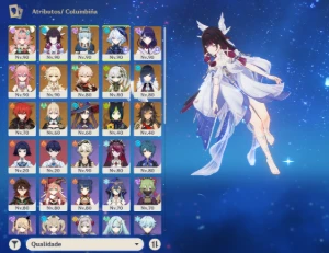 Ar57 - Furina - Columbina + Assinatura - Ineffa + Assinatura - Genshin Impact