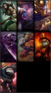 CONTA UNRAKED , BORDA GOLD , ICONES SEASON 4 , 7 skins - League of Legends LOL