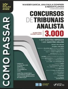 3000 Questões para concurso - Tribunais Analista