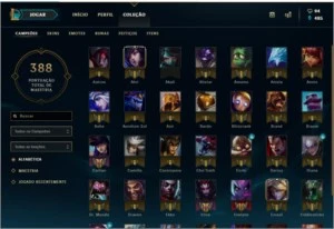 CONTA COM TODOS CAMPEOES E 241SKINS. - League of Legends LOL