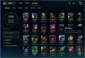 CONTA COM TODOS CAMPEOES E 241SKINS. - League of Legends LOL
