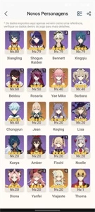 CONTA SHOGUN/YAE + TUMULO/ORAÇÃO + 2 5* - AR45 - Genshin Impact