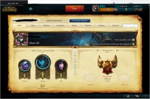 Conta lol ouro 5 S6, Platina S5, 33 champs e 5 skins - League of Legends