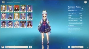 GENSHIN IMPACT CONTA COM AYAKA + DILUC + BENNETT C1 AR34