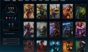 Conta do lol, com skin exclusiva do Pyke - League of Legends