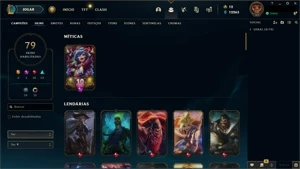 Conta LoL com Diversas skins Lendárias e Épicas - League of Legends