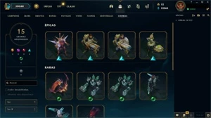 Conta LoL com Diversas skins Lendárias e Épicas - League of Legends