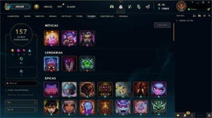Conta LoL com Diversas skins Lendárias e Épicas - League of Legends