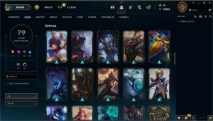 Conta LoL com Diversas skins Lendárias e Épicas - League of Legends