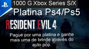 Resident Evil 4 Remake - Trofeu Platina / Mil G- Ps4/5 Xbox  - Outros