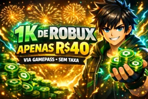1k de robux 40 reais, menor preço!! - Roblox
