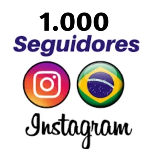 1.000 Seguidores Instagram Brasileiros - Redes Sociais